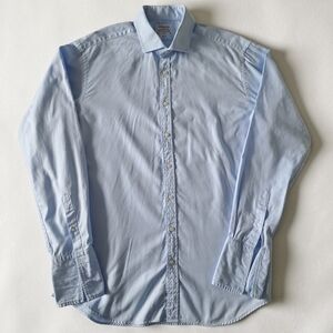 T.M.Lewin 100% Finest Two Fold Cotton Pale Blue Dress Shirt